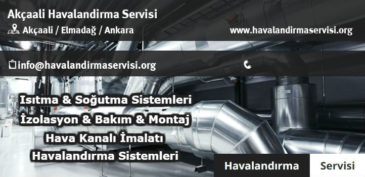 Akçaali havalandırma servisi